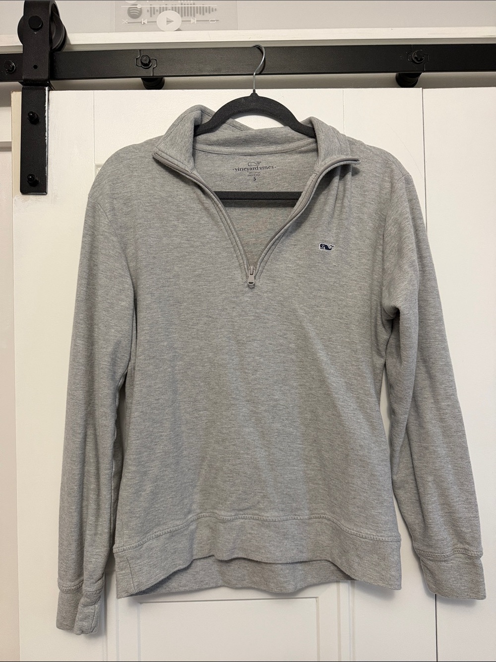 Vineyard Vines Men’s Light Gray Half-Zip Pullover